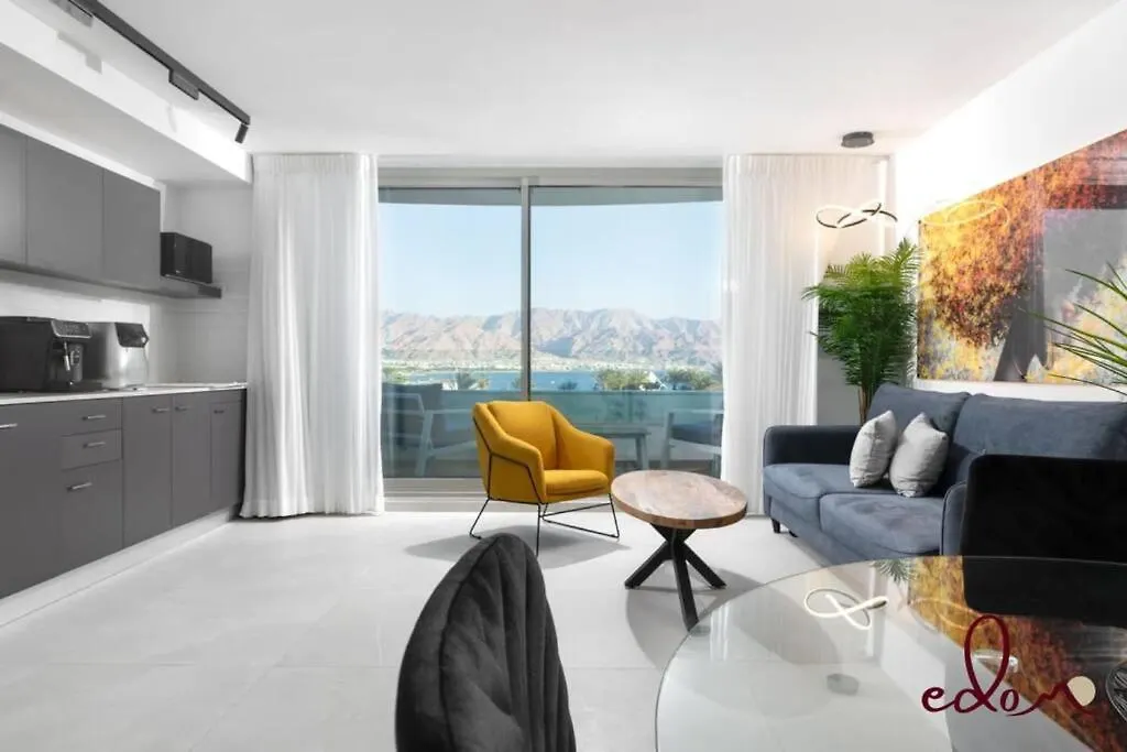 סוויטה מפנקת ל4 אורחים במתחם סי סייד - By Edom Apartment Eilat